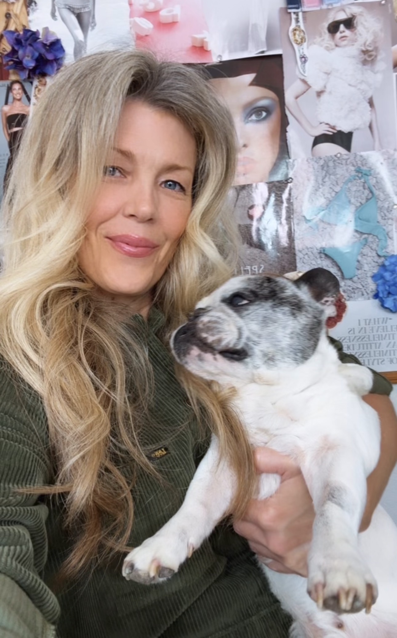holding my french bulldog