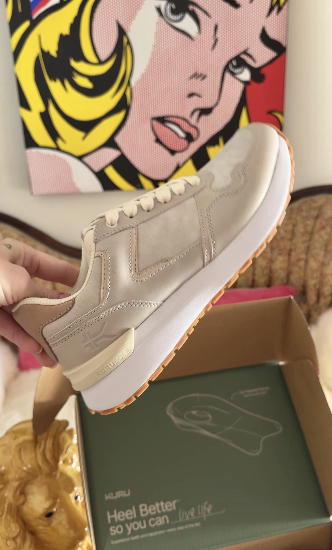 Kuru tennis shoes, sneakers, cute comfy sneakers that support my ankle and heel