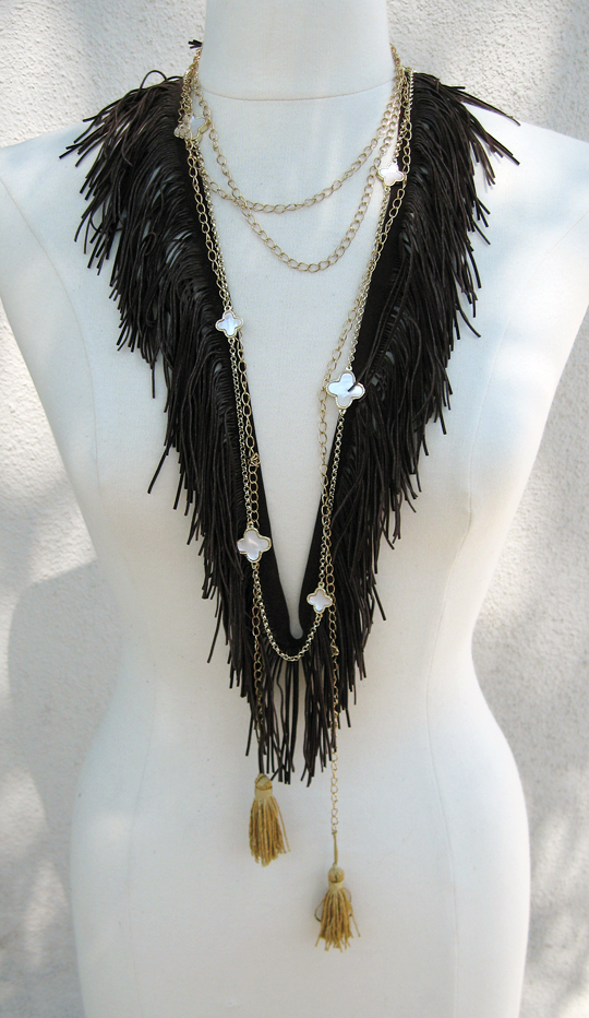 DIY Fringe Bohemian Necklace