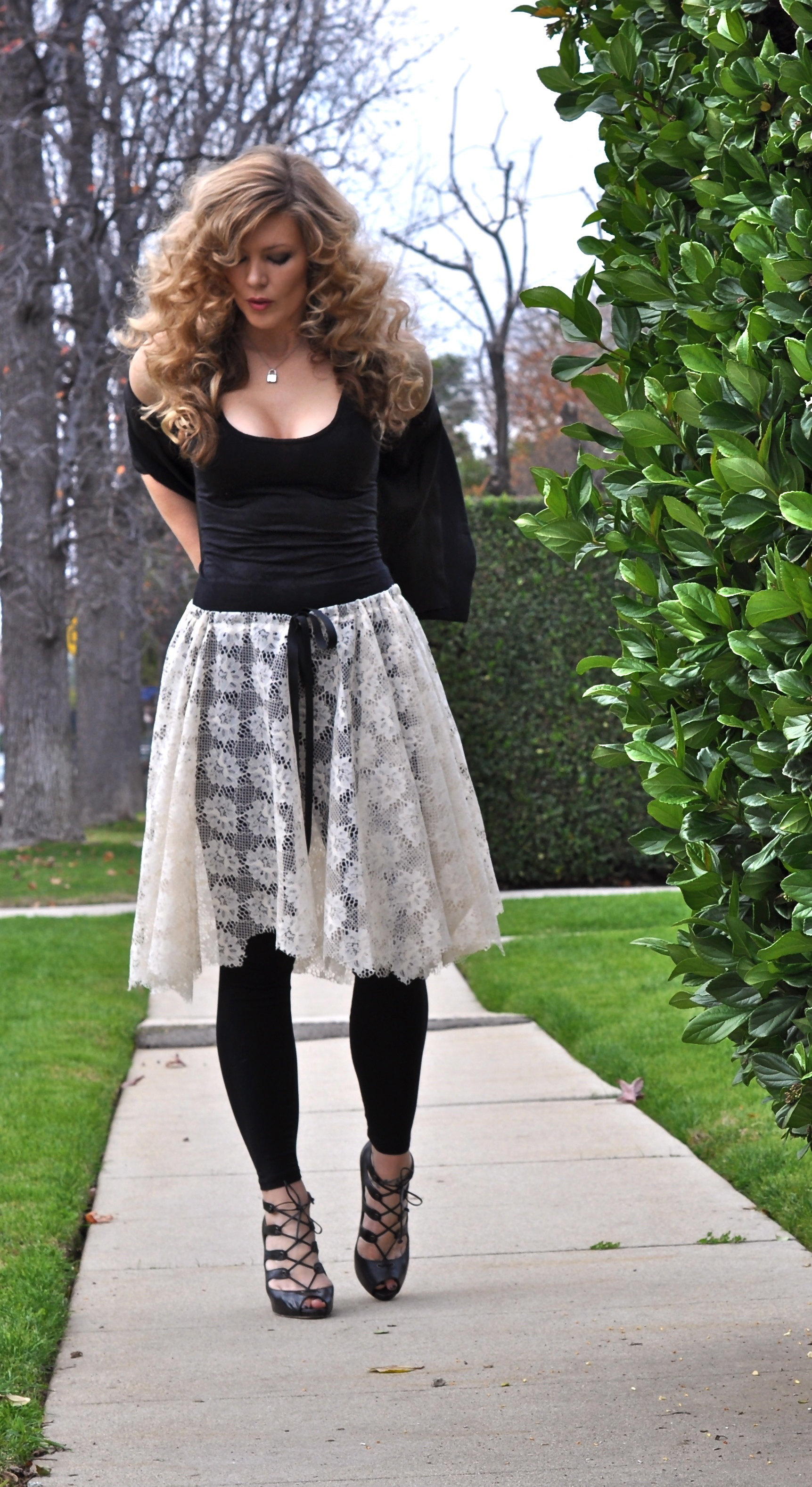 lace skirt diy