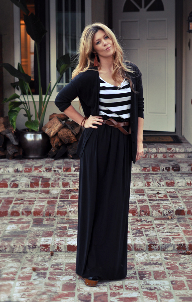 refashion a maxi dress into a maxi skirt