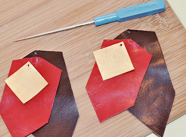 DIY Leather Fringe Earrings