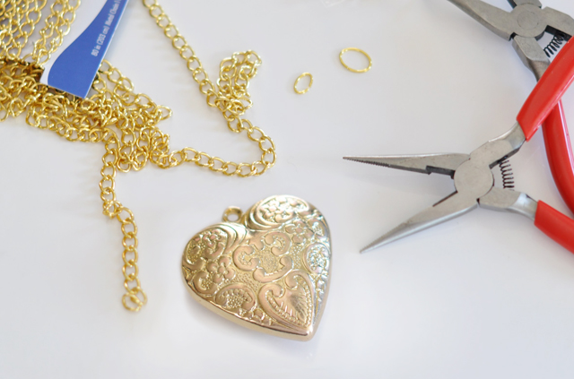 DIY Heart Pendant Necklace