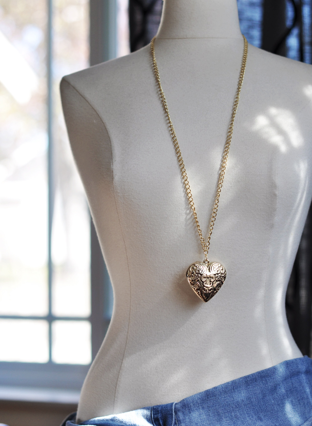 DIY Heart Pendant Necklace