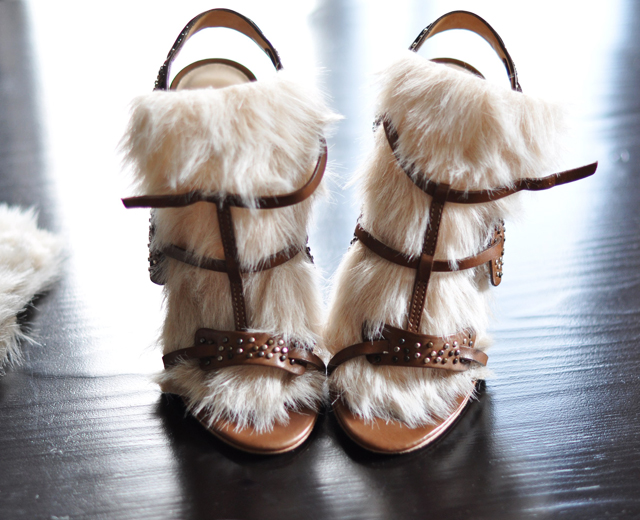 DIY Fur Sandals