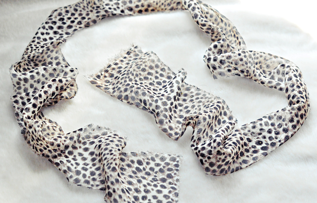 DIY Bead & Chiffon Necklace