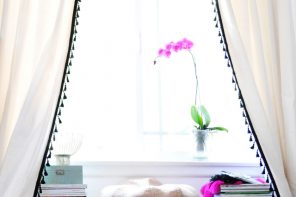 upgrade your curtains with simple tassel trim!