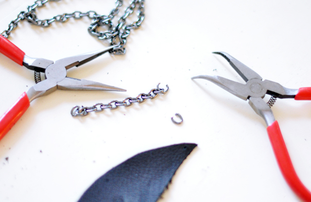 DIY Leather Feather Key Fob