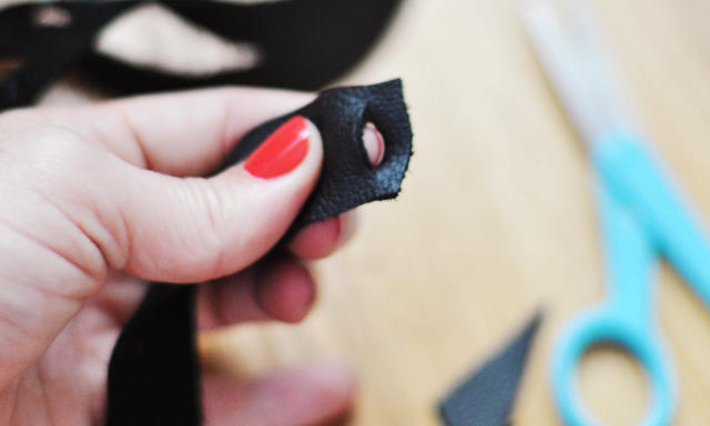 DIY Leather Cut Out Necklace