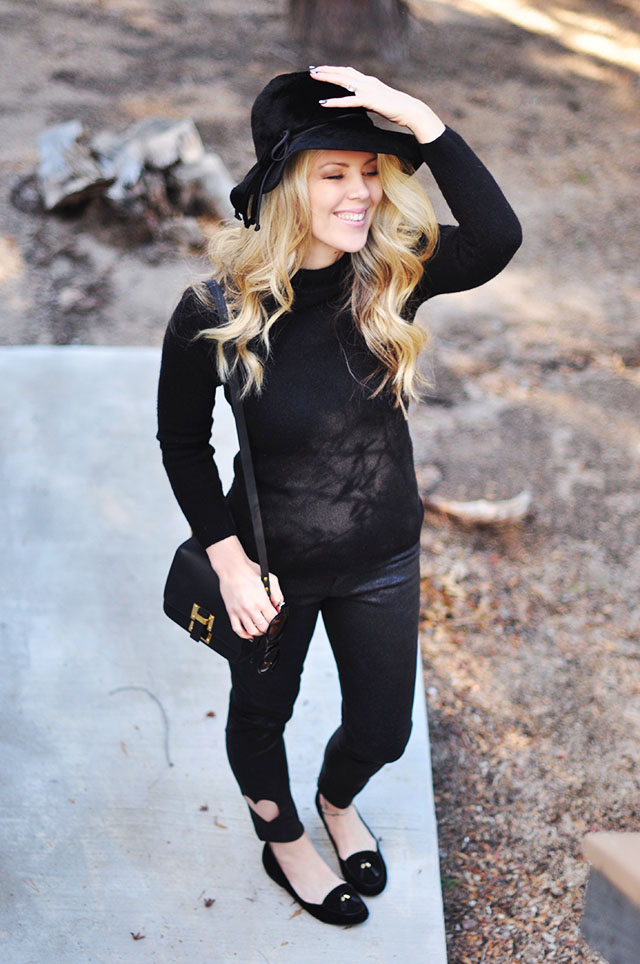 fall style - black on black look