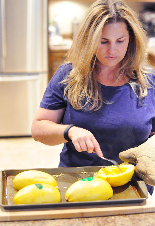 Alison in the kitchen