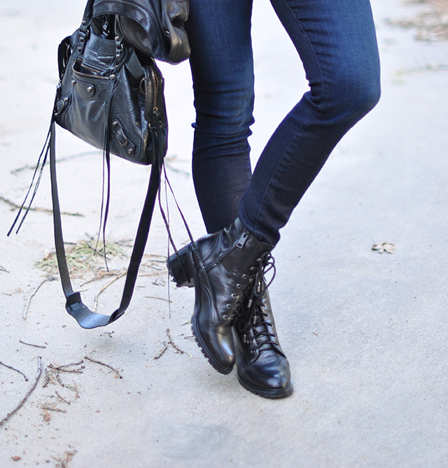 Balenciaga bag_jeans_lace up boots