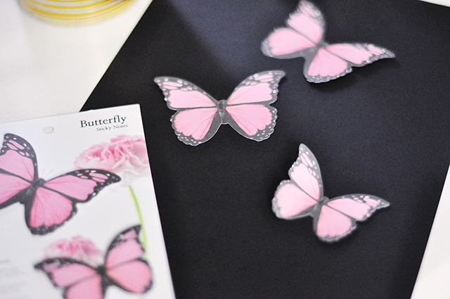 Butterflies gold print