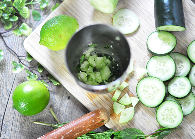 Cucumber Mint wine cocktail