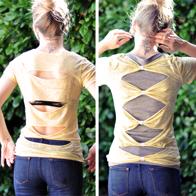 Cut out Tshirt DIY back