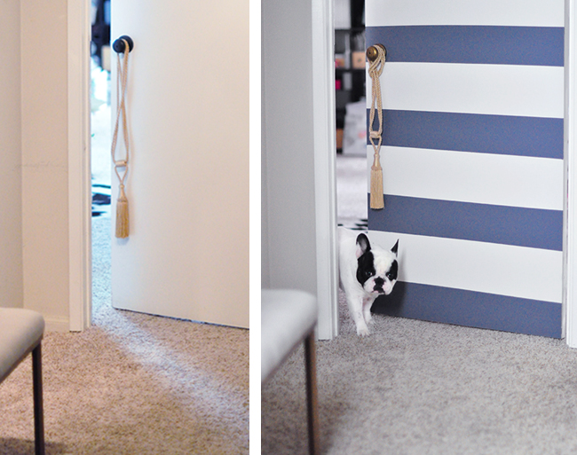 Cute door makeover _before and after