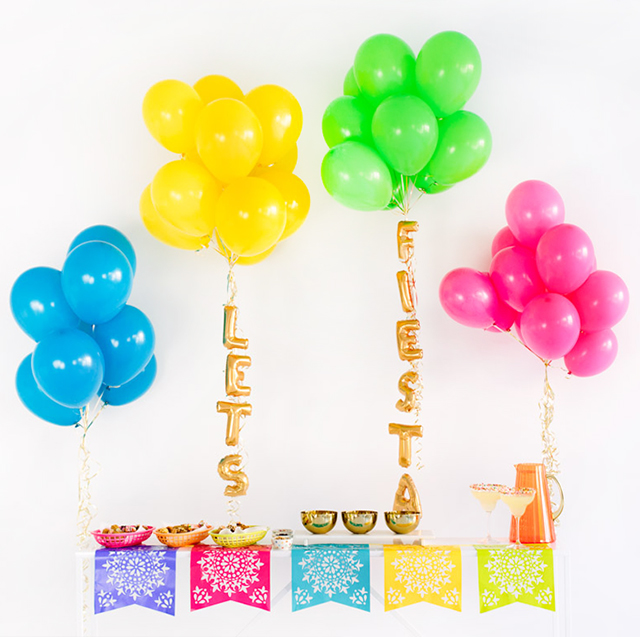 DIY Cinco De Mayo Party Ideas with balloons