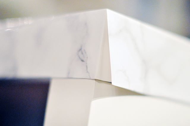 Ikea Desk Makeover // Faux Marble Top w/ Adhesive Film | …love Maegan