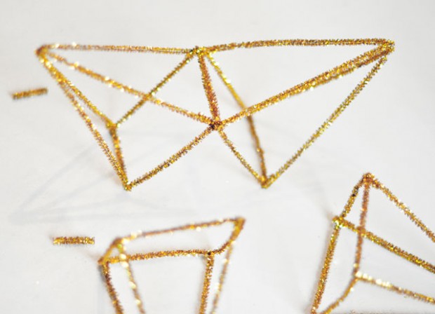 DIY Gold 3D Star Tree Topper-7