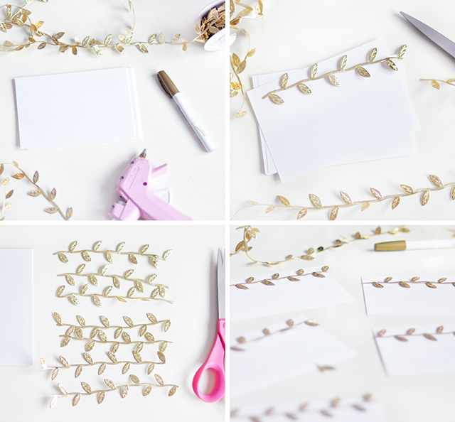 DIY Gold Leaf Stationary_2