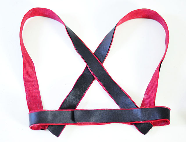 DIY Leather Harness - harley quinn arkham knight 7