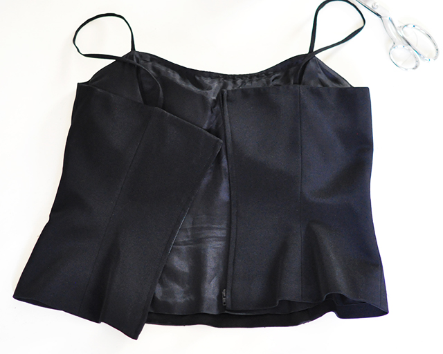 DIY Open Back Lace Up Top- 2