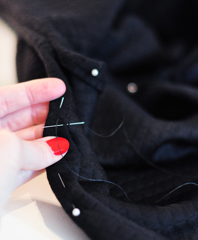 DIY Open Side Sweatshirt 4