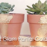 DIY Partial Gold Leaf objects