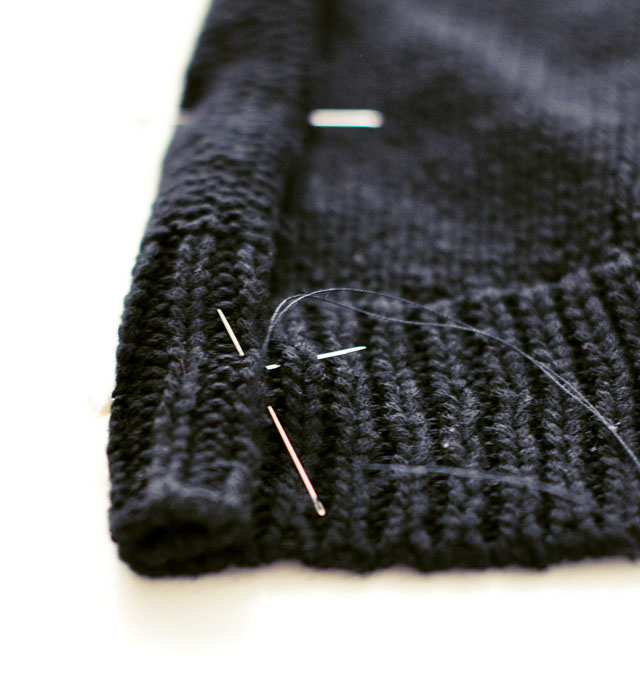 DIY Versace Inspired Big Pin Back Sweater-6