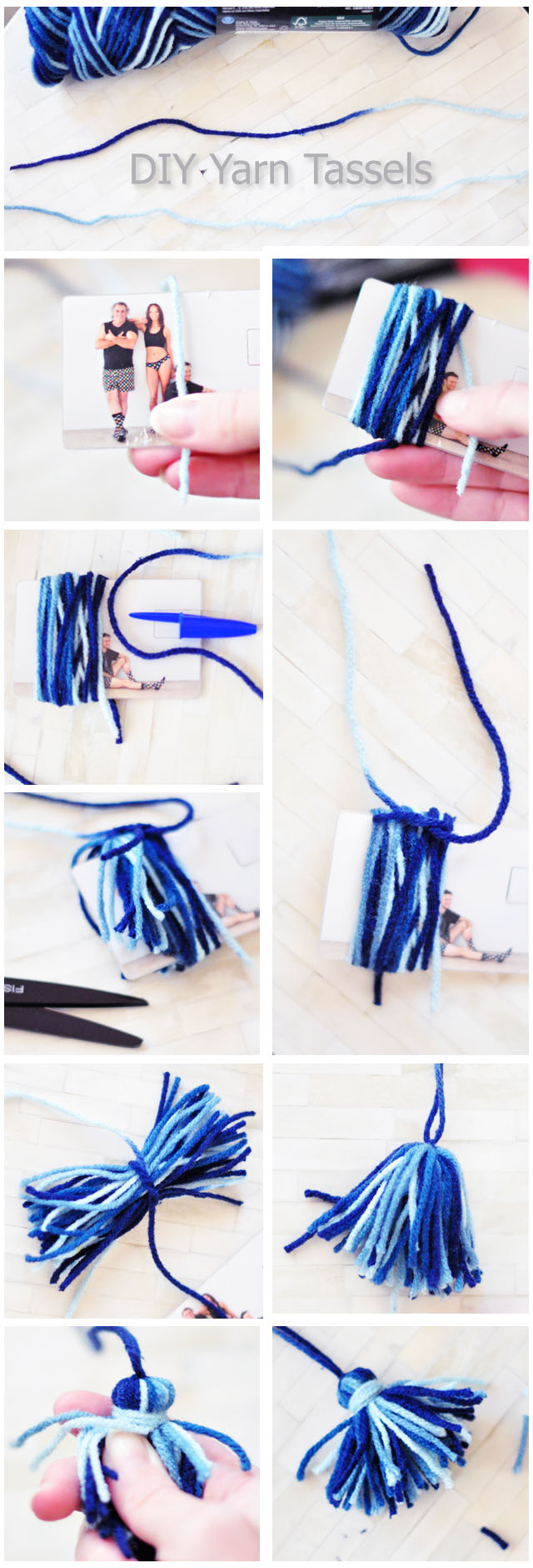 DIY Yarn Tassels tutorial