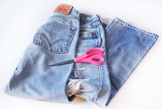 Diy Cut Out Heart Pockets Vintage Levi S Denim On Denim Love Maegan