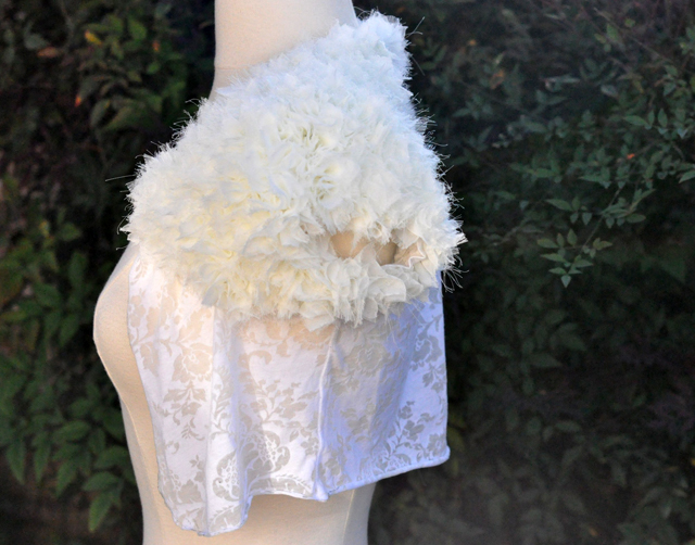 DIY Petal Wedding Shrug from a T-shirt