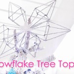 DIY snowflake pipe cleaner tree topper