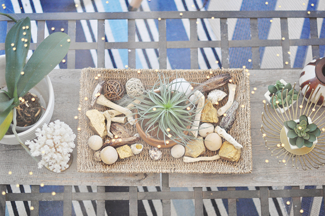 Desert chic summer table decor