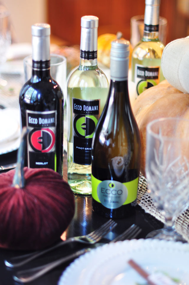 Ecco Domani Wines for Thanksgiving Friendsgiving