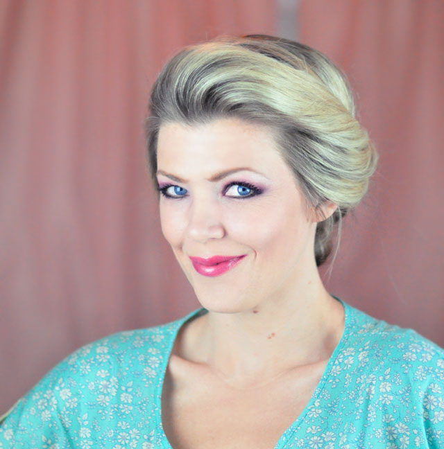 Elsa hair tutorial -before- twist and bun-8