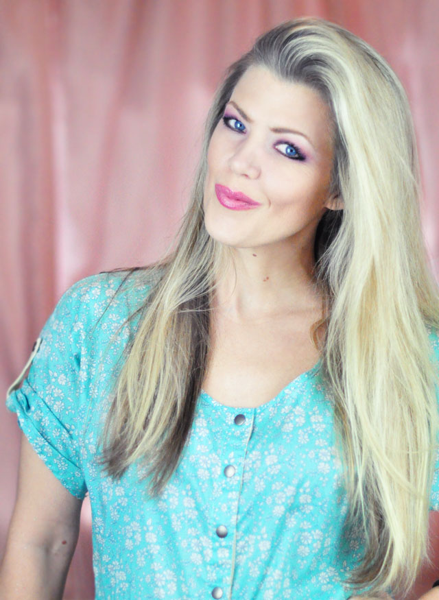 Elsa hair tutorial -long blonde hair before+elsa makeup