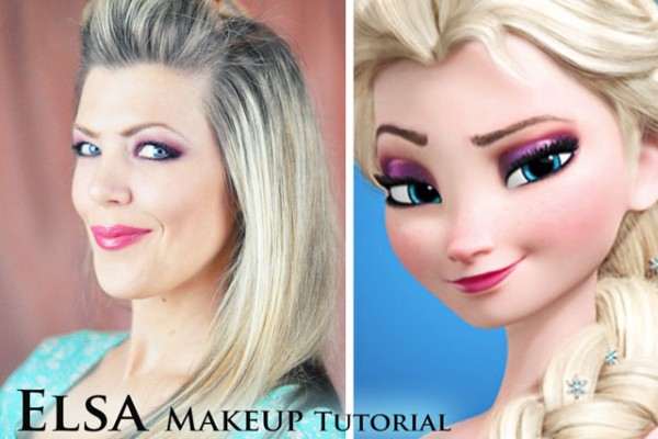 Elsa makeup - diy tutorial