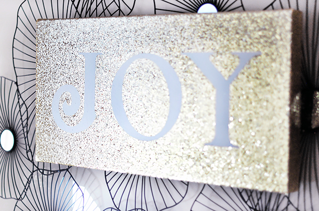 Glitter JOY canvas