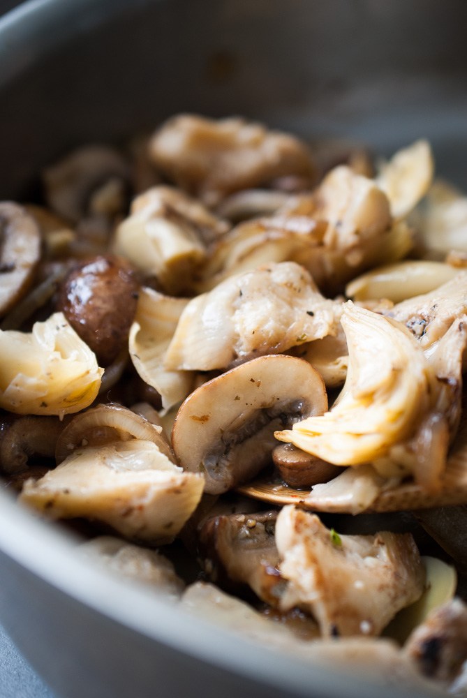 Grilled-Artichoke-Mushroom-Pasta