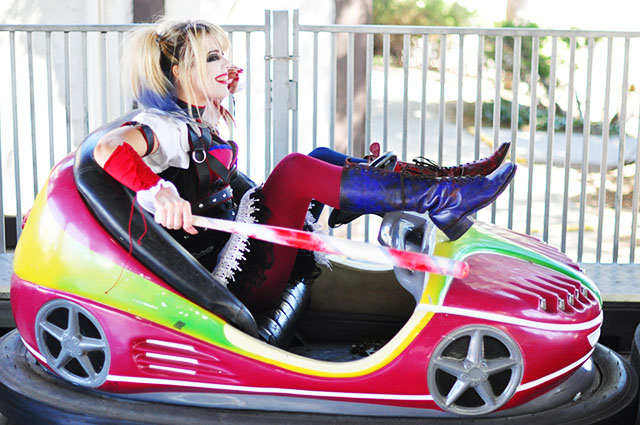 Harley Quinn Arkham Knight_ bumper cars