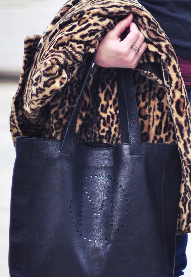 Leopard Coat_M monogrammed leather bag