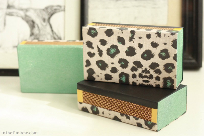 Matchbook Makeover DIY - Leopard Print