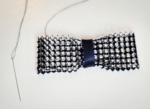 Metallic Bow Belt DIY-6