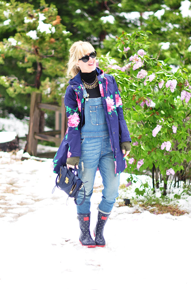 Overalls in the snow_flower coat