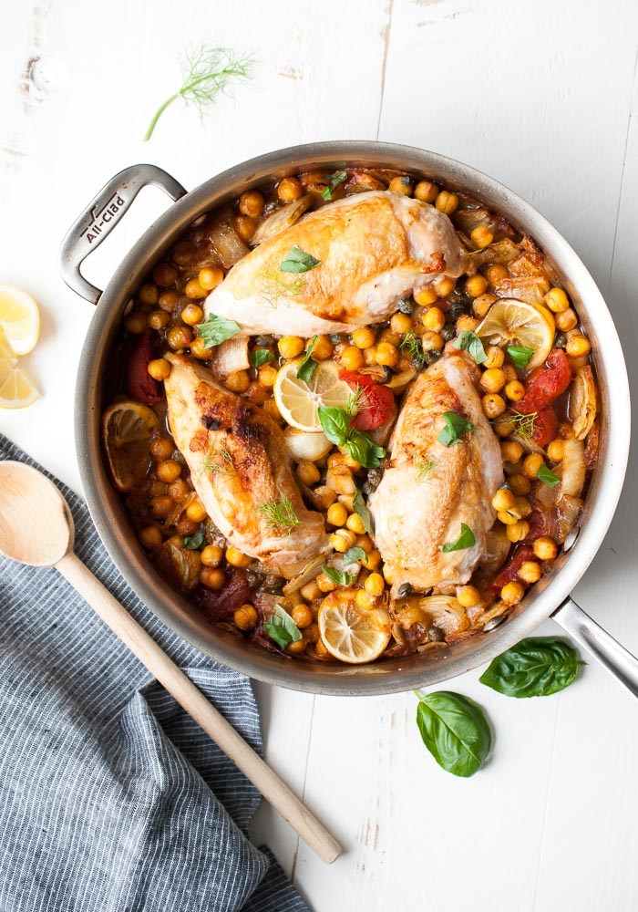 Roast-Chicken-with-Fennel-Garbanzo-Beans-Tomatoes