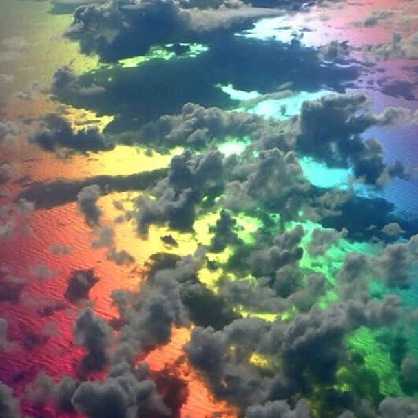 rainbow sky + clouds