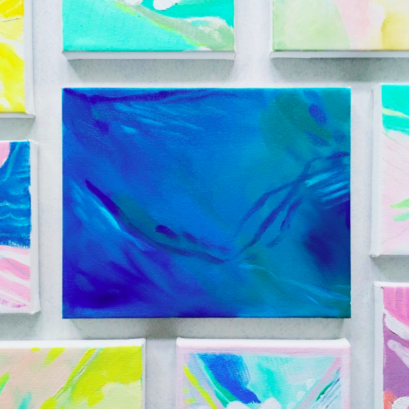 Abstract paintings by Allie Lehman