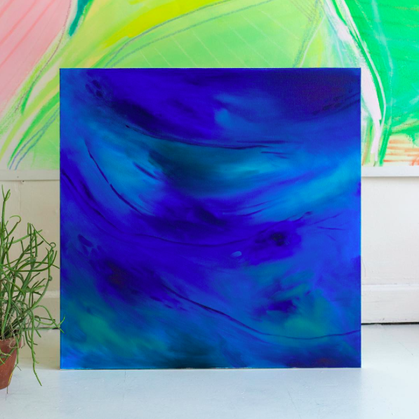 Abstract paintings by Allie Lehman