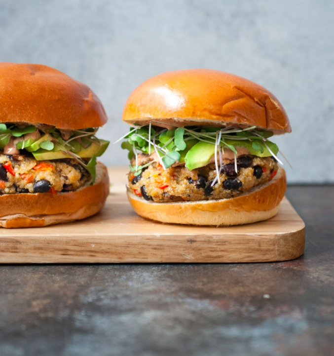 Crispy-Quinoa-Burgers-veggie recipe